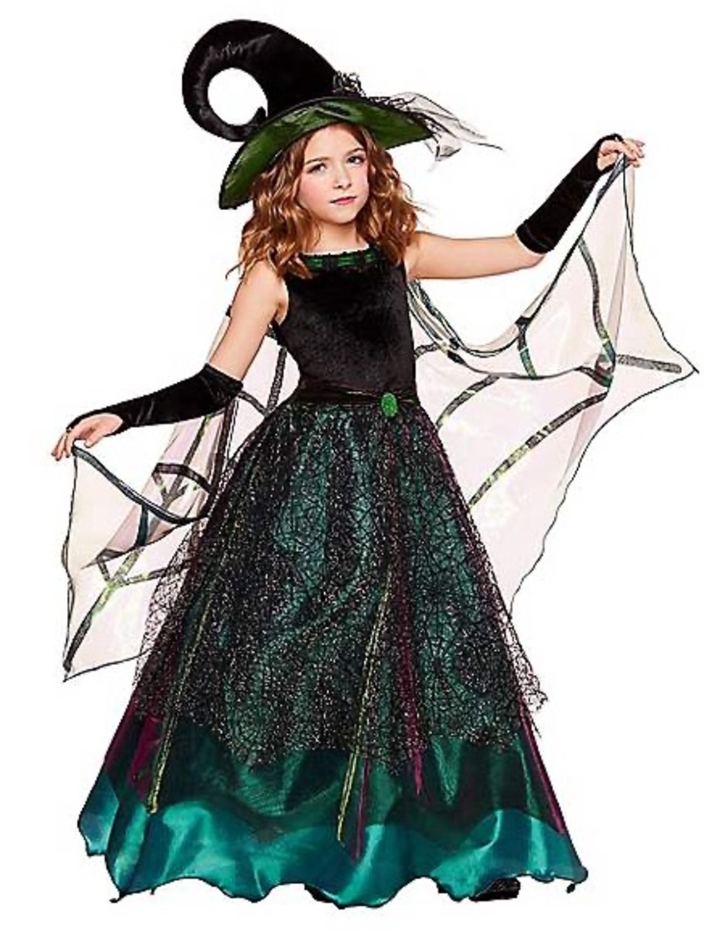 Kids Emerald Enchantress Costume - The Signature Collection Sz 12-14Y